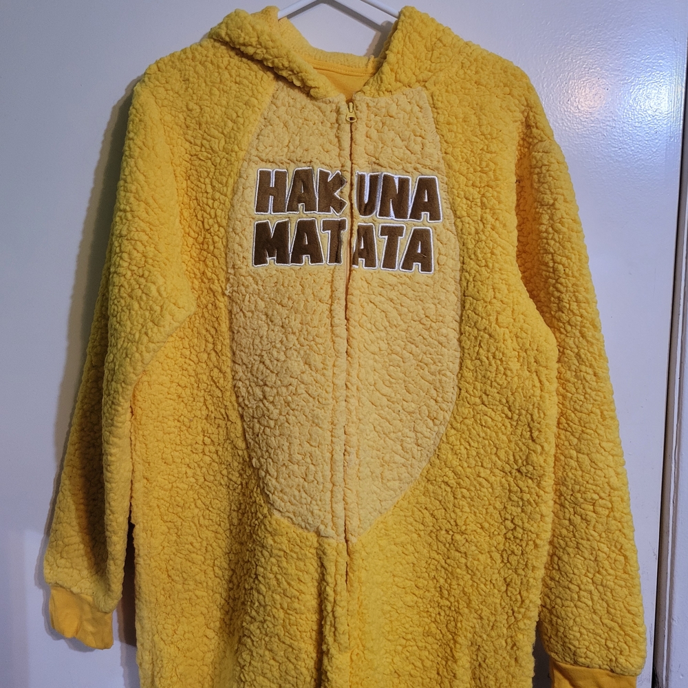 Yellow Hakuna Matata One Piece Pajama